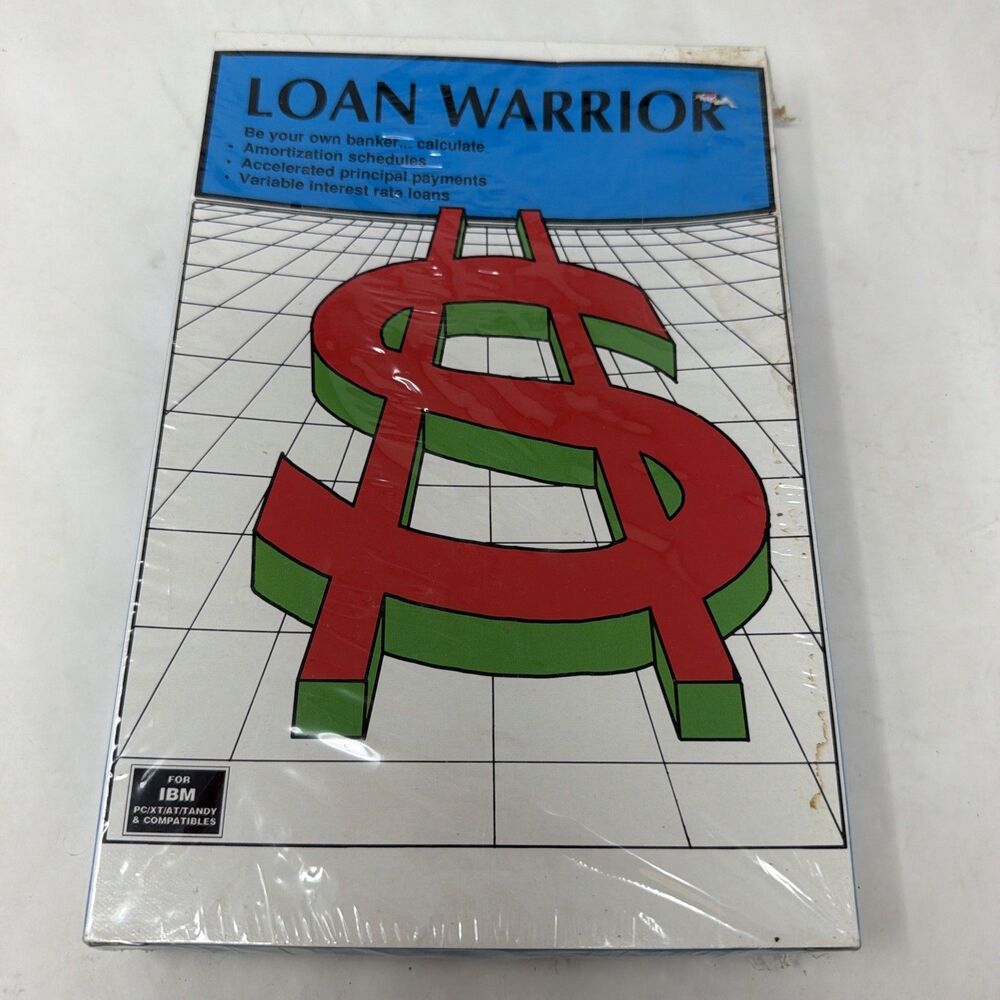 Midlands Publishing Loan Warrior Vintage Accounting Software For IBM Tandy 1990